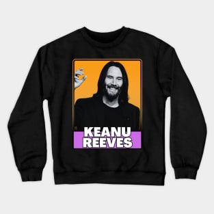 Keanu reeves (retro) Crewneck Sweatshirt